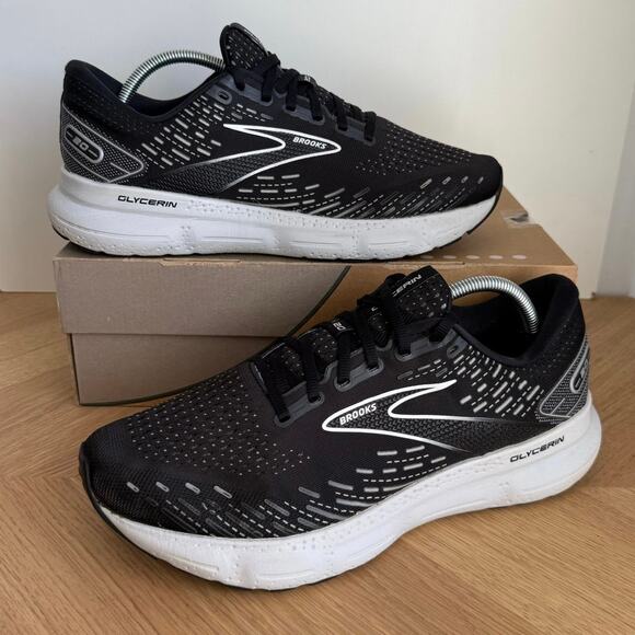 Brooks Glycerin 20 Black/White Men Running Sneakers - SZ 11 main image 2
